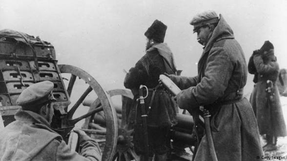 سربازان روسی در جنگ جهانی اول